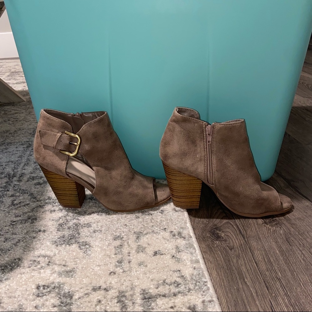 Open-toe Ankle Booties